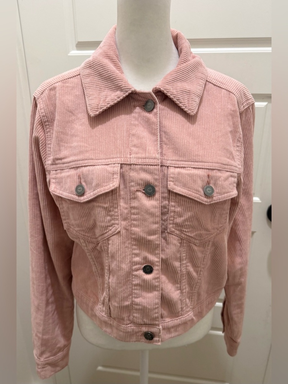 Hollister. Blush pink Corduroy Jacket. Size Medium.
